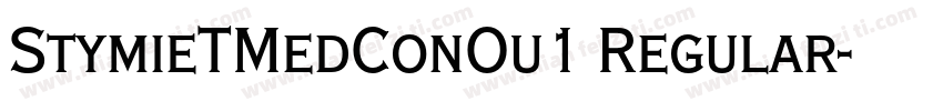 StymieTMedConOu1 Regular字体转换